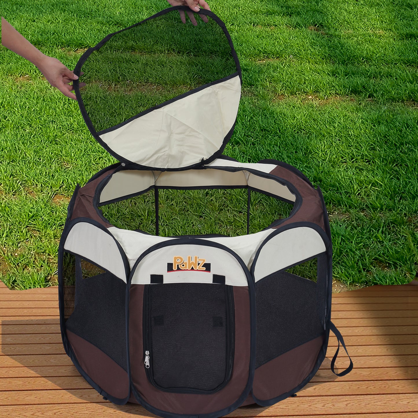 Dog Playpen Pet Play Pens Foldable Panel Tent Cage Portable Puppy Crate 36"