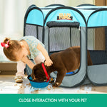 Dog Playpen Pet Play Pens Foldable Panel Tent Cage Portable Puppy Crate 30