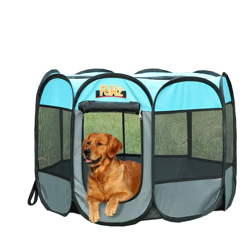 idropship Poratble Foldable 8 Panel Pet Playpen Puppy Dog Cat Play Pens Cage Tent