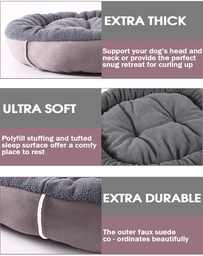Heavy Duty Pet Bed Mattress Dog Cat Pad Mat Cushion Winter Warm Soft Size L