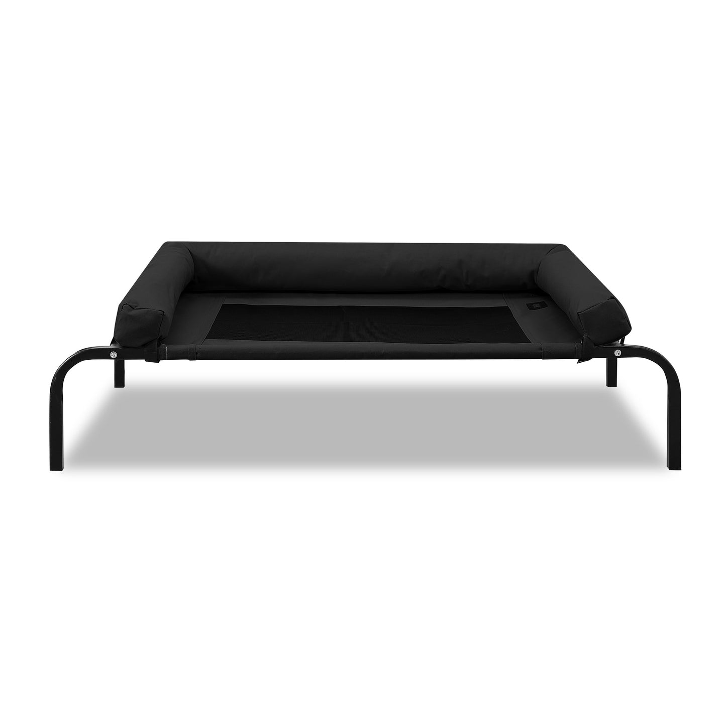 Pet Bed Heavy Duty Frame Hammock Bolster Trampoline Dog Puppy Mesh L Black