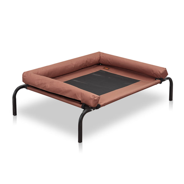  Large Coffee Heavy Duty Pet Bed Bolster Trampoline