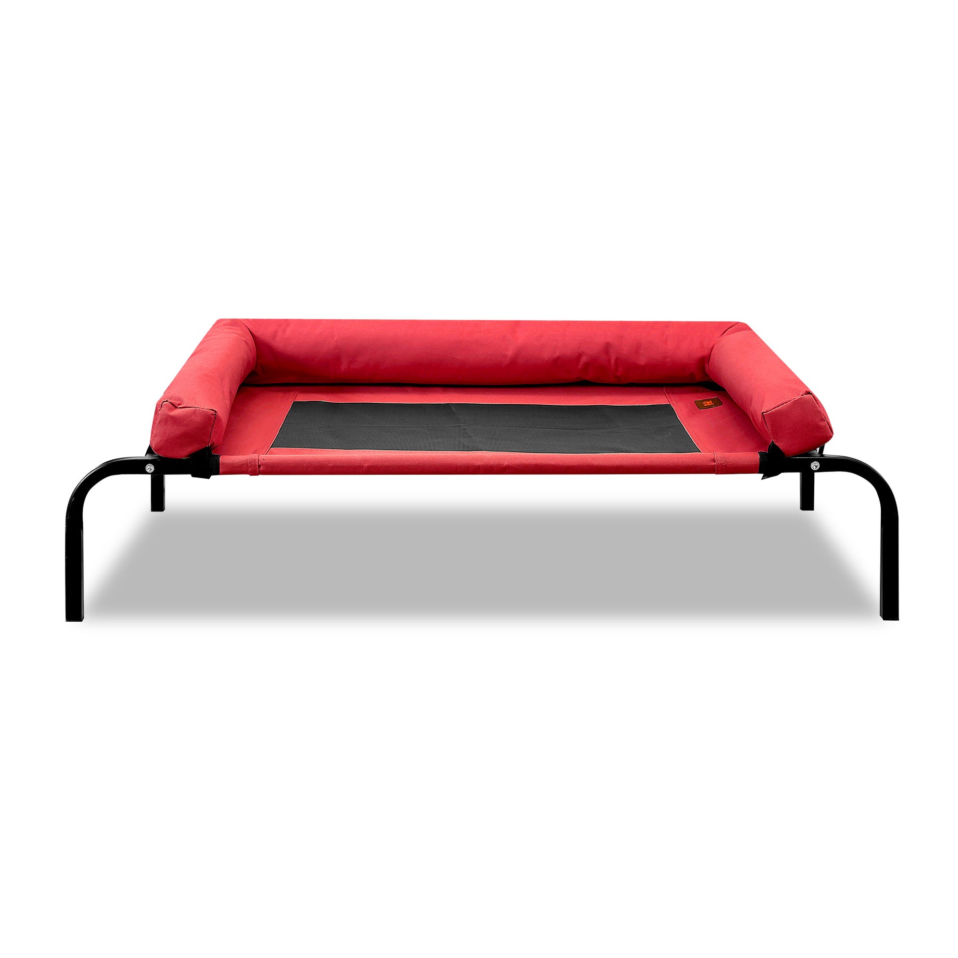 Pet Bed Heavy Duty Frame Hammock Bolster Trampoline Dog Puppy Mesh L Red