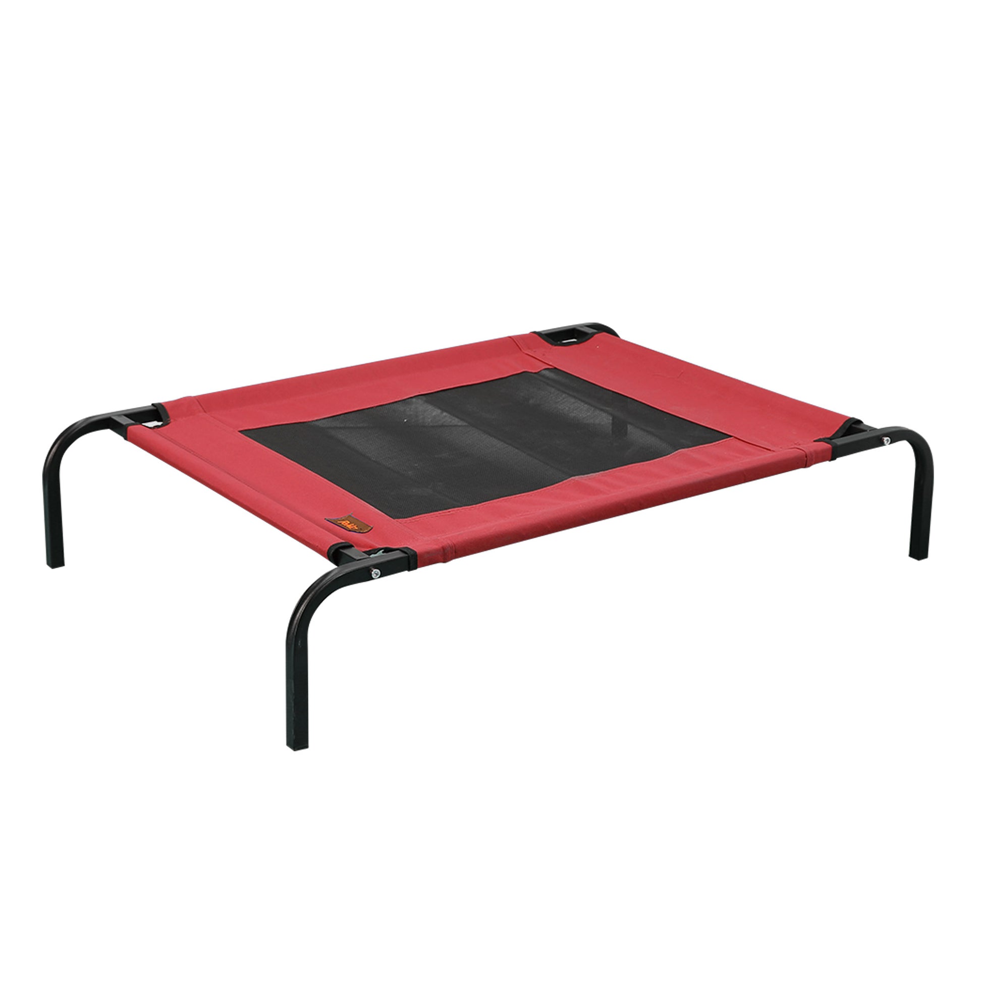 Pet Bed Heavy Duty Frame Hammock Bolster Trampoline Dog Puppy Mesh L Red