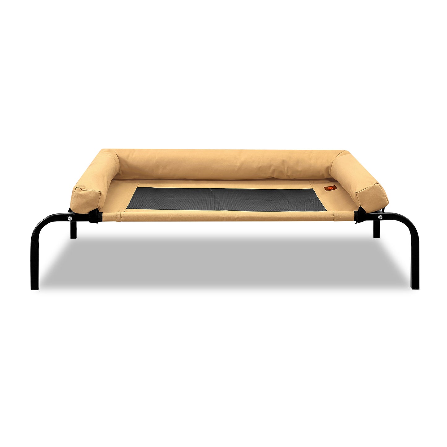 Pet Bed Heavy Duty Frame Hammock Bolster Trampoline Dog Puppy Mesh S Tan