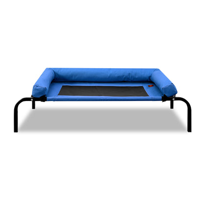 Pet Bed Heavy Duty Frame Hammock Bolster Trampoline Dog Puppy Mesh XL Blue