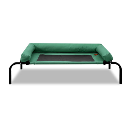Pet Bed Heavy Duty Frame Hammock Bolster Trampoline Dog Puppy Mesh XL Green