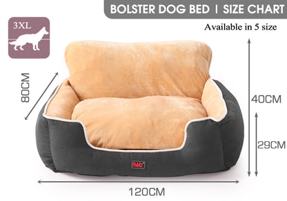 Pet Bed Dog Puppy Beds Cushion Pad Pads Soft Plush Cat Pillow Mat Grey 3XL