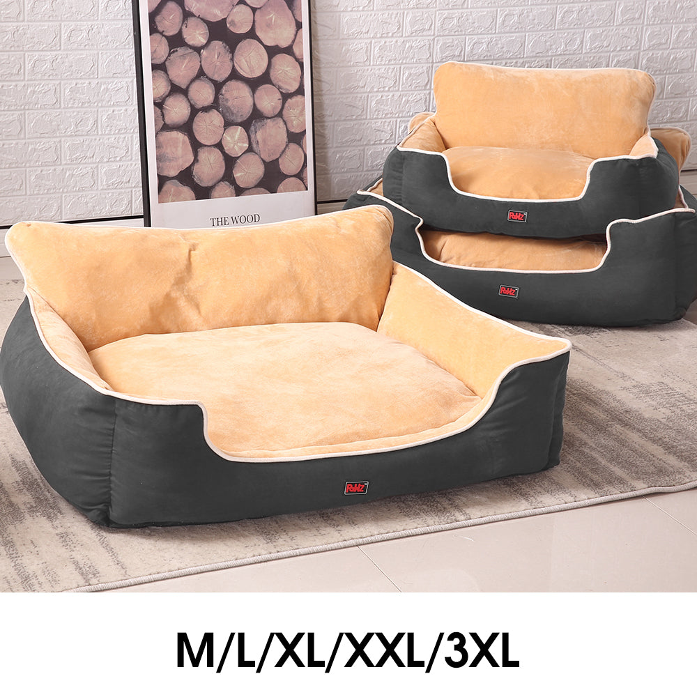 Pet Bed Dog Puppy Beds Cushion Pad Pads Soft Plush Cat Pillow Mat Grey 3XL