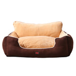 Pet Bed Dog Puppy Beds Cushion Pad Pads Soft Plush Cat Pillow Mat Brown L