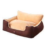 Pet Bed Dog Puppy Beds Cushion Pad Pads Soft Plush Cat Pillow Mat Brown M
