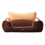 Pet Bed Dog Puppy Beds Cushion Pad Pads Soft Plush Cat Pillow Mat Brown M