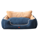 Pet Bed Dog Mattress Bedding Calming Beds Soft Cushion Puppy Pillow Blue