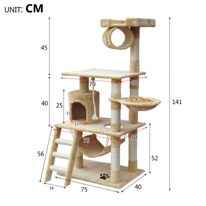 Cat Scratching Perch Post Tree Gym House Condo Furniture Scratcher
