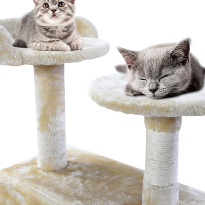 Pet Cat Tree Scratching Post Scratcher Trees Pole Gym Condo Furniture Wood