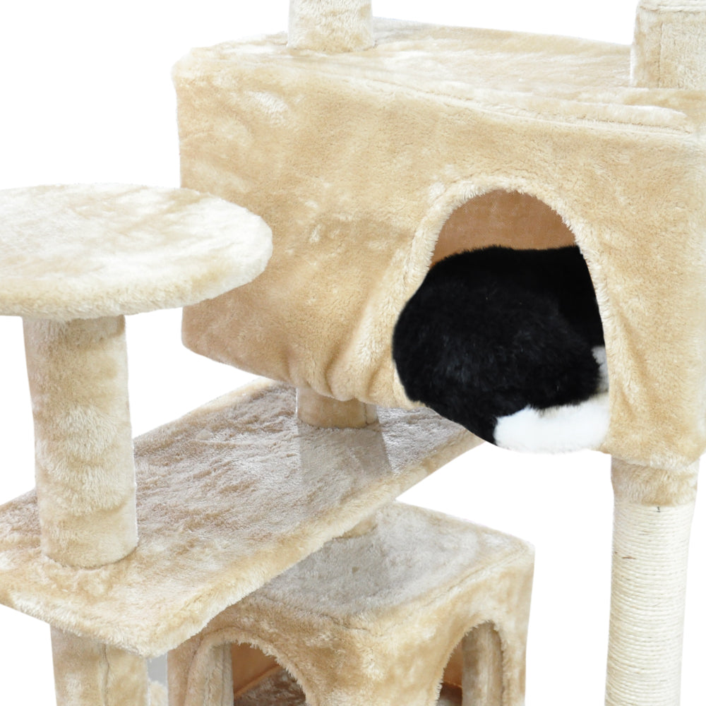 Pet Cat Tree Scratching Post Scratcher Trees Pole Gym Condo Furniture Wood