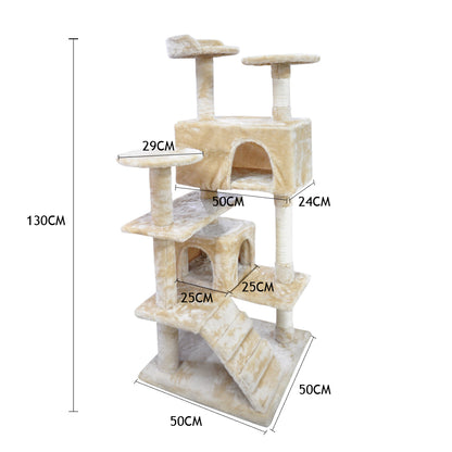 Pet Cat Tree Scratching Post Scratcher Trees Pole Gym Condo Furniture Wood