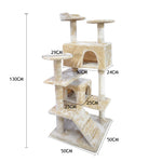 Pet Cat Tree Scratching Post Scratcher Trees Pole Gym Condo Furniture Wood