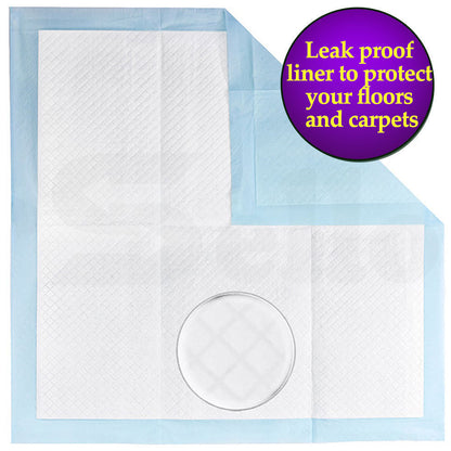 100 Pcs 60x60cm Ultra Absorbent Puppy Pet Dog Cat Toilet Training Pads Blue