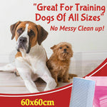 100pcs 60x60cm Puppy Pet Dog Indoor Cat Toilet Training Pads Absorbent Pink