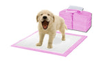 400pc 60x60cm Puppy Pet Dog Indoor Cat Toilet Training Pads Absorbent Pink