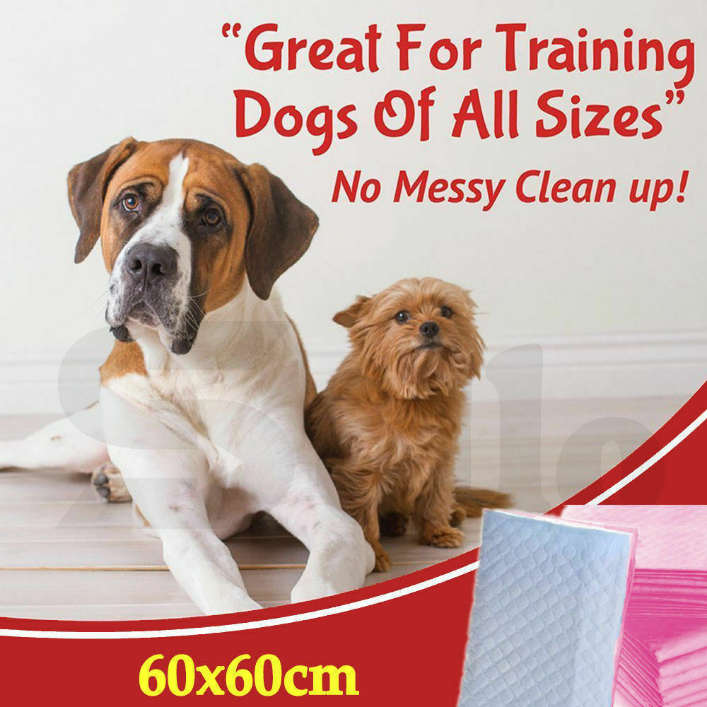 400pc 60x60cm Puppy Pet Dog Indoor Cat Toilet Training Pads Absorbent Pink