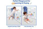 Baby Playpen 22 Panels Baby Play Pen Kids Safety Play Yard Home Blue