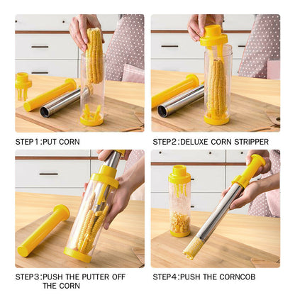 Kitchen Helper Corn Kerneler Peeler Stripper Remover Slicer Thresher Cutter Tool