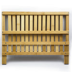 Dish Rack Bamboo Foldable Drainer Drying Dish Holder Plate Utensil Cultery Tray