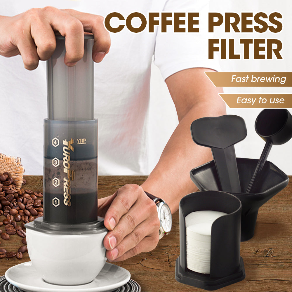 Expresso Filter Coffee & Expresso Maker Kit with 350 Filters - 100% Genuine