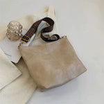 Large Capacity Geometric Strap Vintage Crossbody Bag - Perfect Shoulder Bag for Work & School - Hobo Style