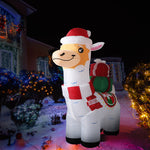Inflatable Christmas Decorations Xmas Alpaca 1.8M LED Lights Xmas Party