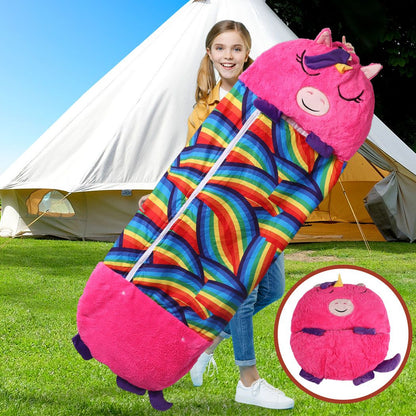 Sleeping Bag Child Pillow Kids Bags Happy Napper Gift Unicorn