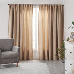 2X Blockout Premium quality Curtains buff 240CM x 230CM