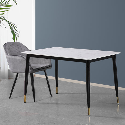 Metal Dining Table Legs Steel White