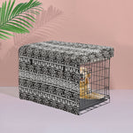 Foldable Metal Carrier Portable Pet Kennel With Cover 48
