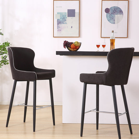 2x Metal Industrial Barstools