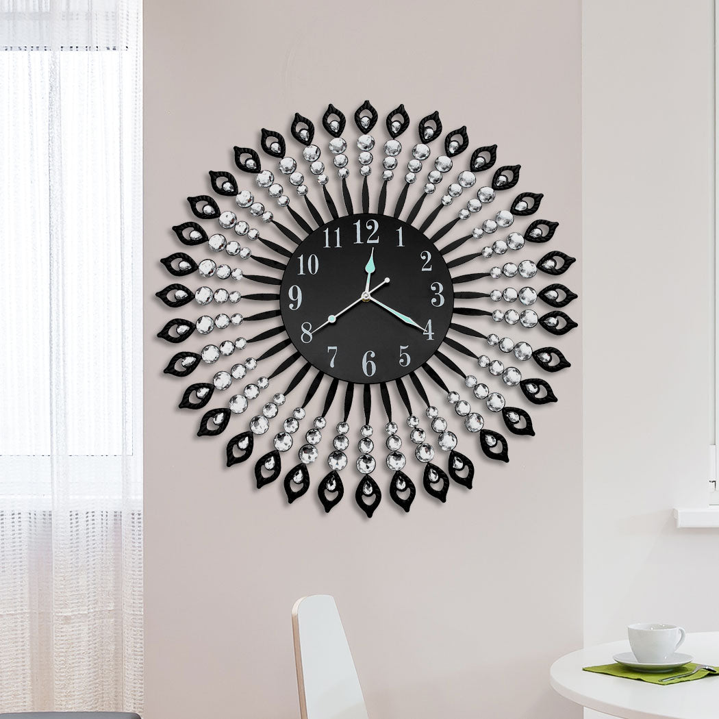 Luxury Modern Wall Clock Black