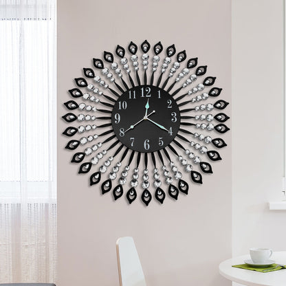Luxury Modern Wall Clock Black