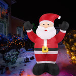 Inflatable Christmas Decor Cheerful Santa 1.2M LED Lights Xmas Party