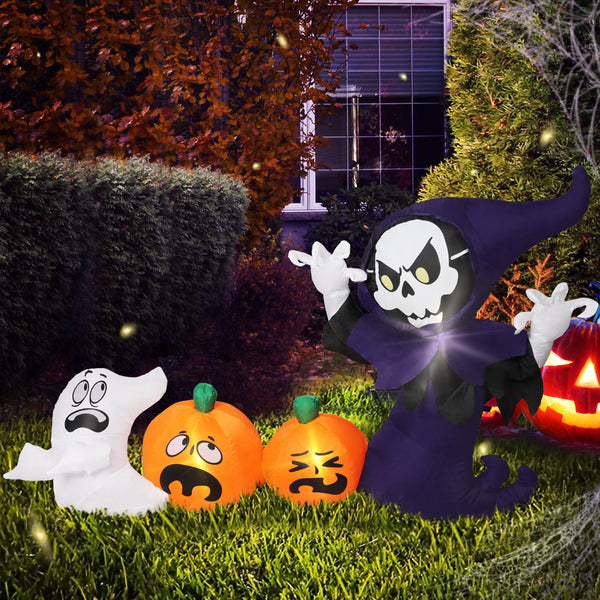  Halloween Inflatables LED Lights Blow Up  Outdoor Yard Decorations