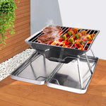 Charcoal bbq grill foldable barbecue