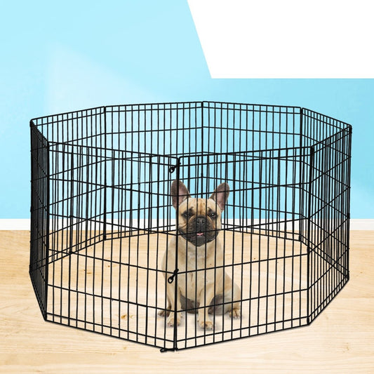 unique hex shaped 8 Panel Fence Black Playpen 30"