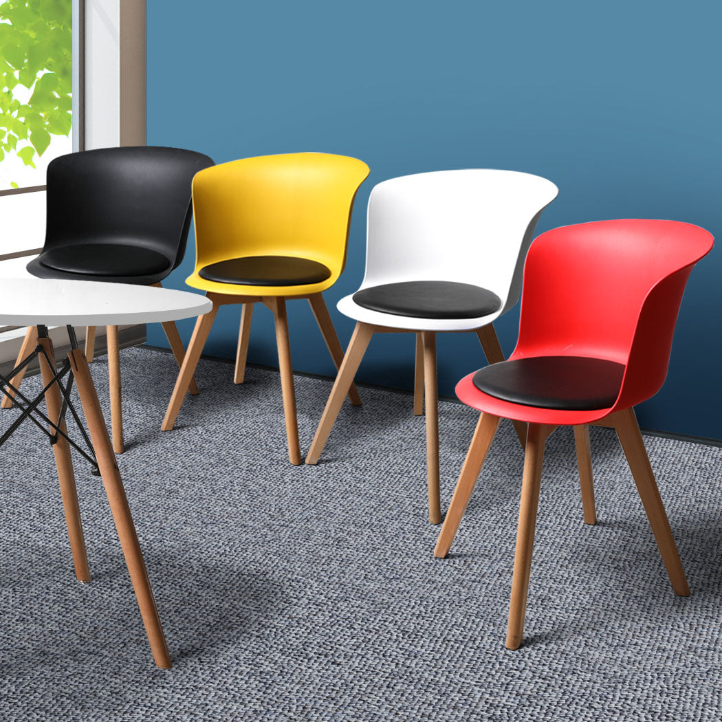 PU Leather 4Pcs Office Meeting Chair Set