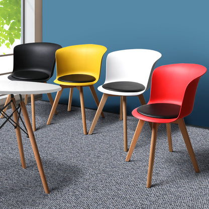 PU Leather 4Pcs Office Meeting Chair Set