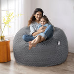 Extra Large Lounger Indoor Lazy Bean Bag Grey