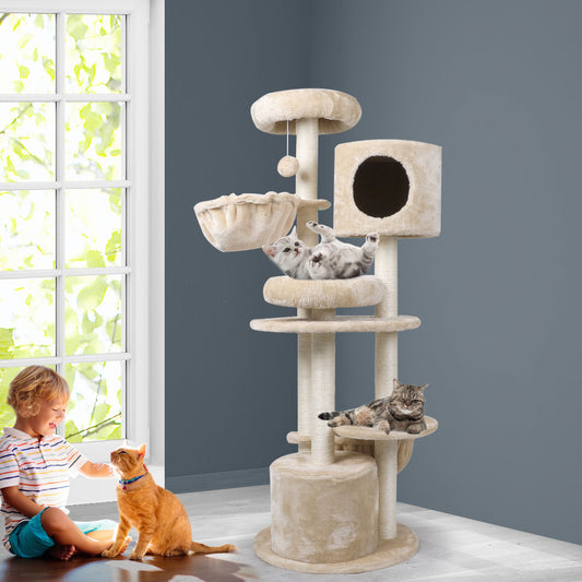 Cat Tree Tower Condo House Post Scratching Furniture Play Pet Activity Kitty Bed 
