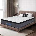 H&L Bedding Mattress Spring Queen Size Premium Bed Top Foam Medium Firm 32CM