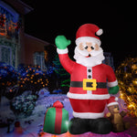 Inflatable Christmas Outdoor Decoration Santa 2.4M LED Lights Xmas Party