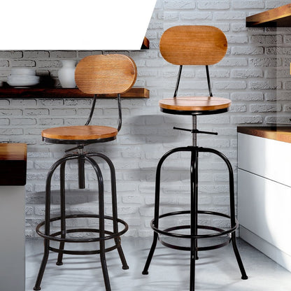 sturdy and well-constructed kitchen Swivel Vintage Barstools